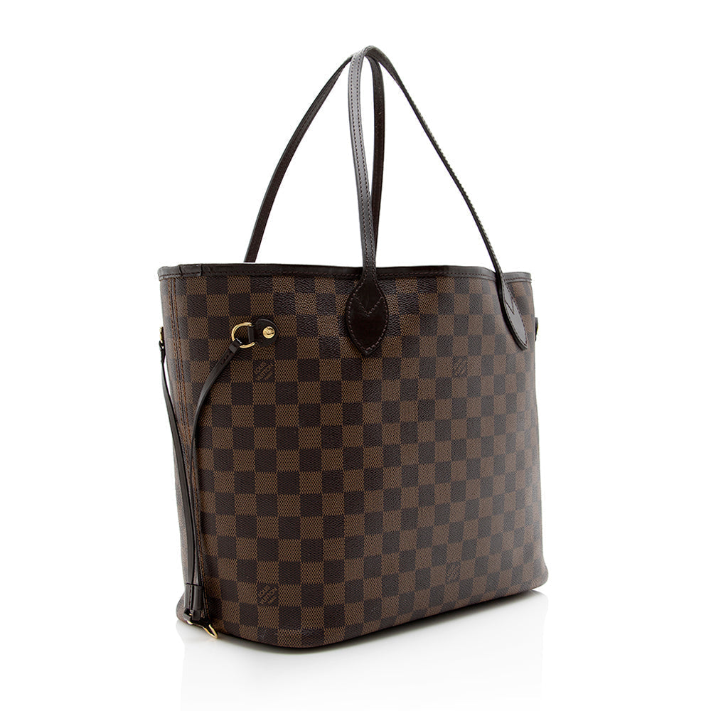 Louis Vuitton Damier Ebene Neverfull MM Tote (SHF-17975)