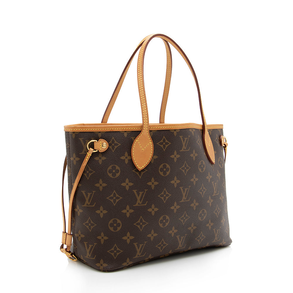 Louis Vuitton Monogram Canvas Neverfull PM Tote (SHF-17771)