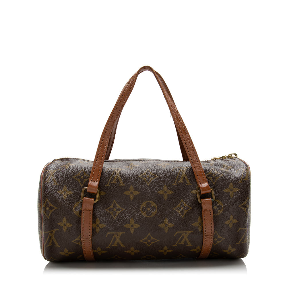 Louis Vuitton Vintage Monogram Canvas Papillon 26 Satchel (SHF-17452)