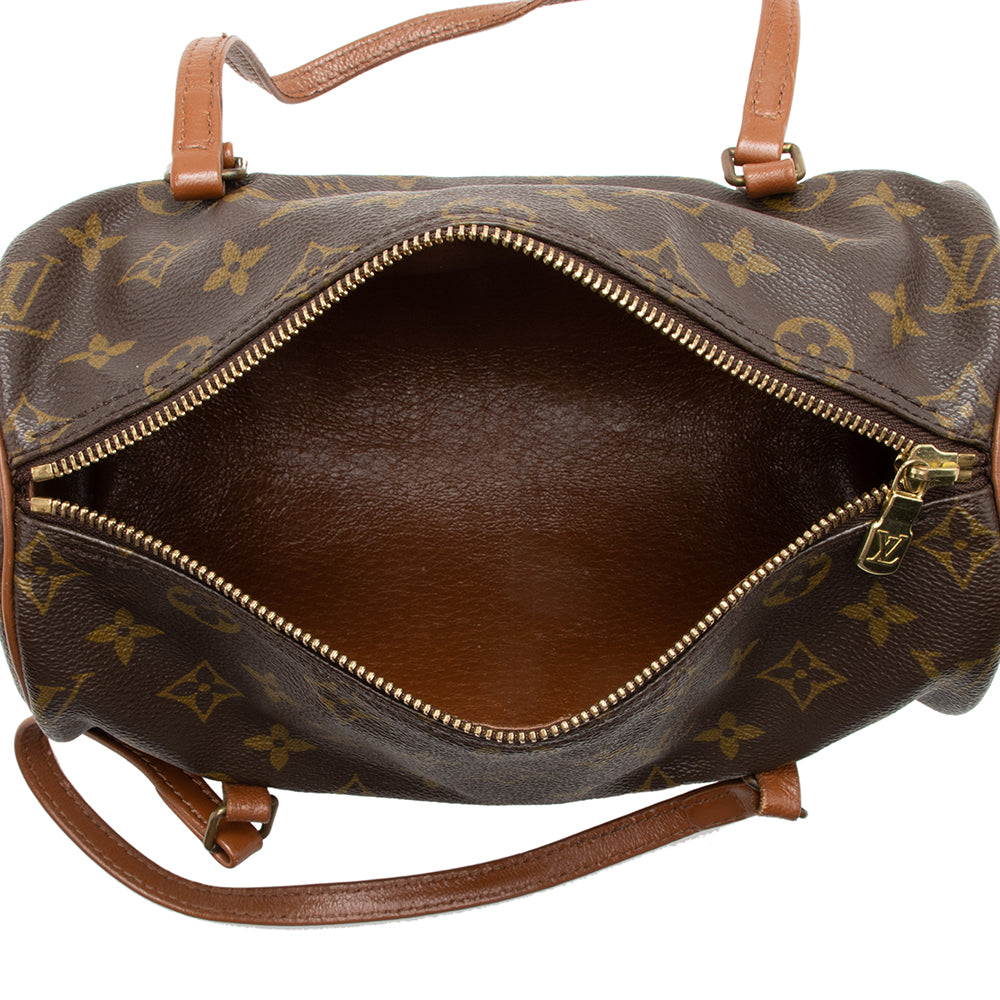Louis Vuitton Vintage Monogram Canvas Papillon 26 Satchel (SHF-17452)