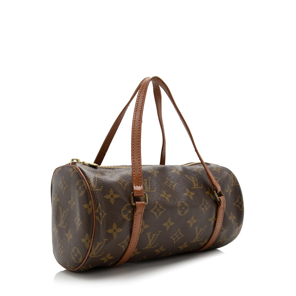 Louis Vuitton Vintage Monogram Canvas Papillon 26 Satchel (SHF-17452)