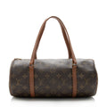Louis Vuitton Vintage Monogram Canvas Papillon 30 Satchel (SHF-14717)