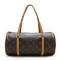 Louis Vuitton Monogram Canvas Papillon 30 Satchel (SHF-17451)