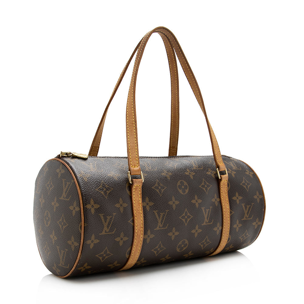 Louis Vuitton Monogram Canvas Papillon 30 Satchel (SHF-17451)