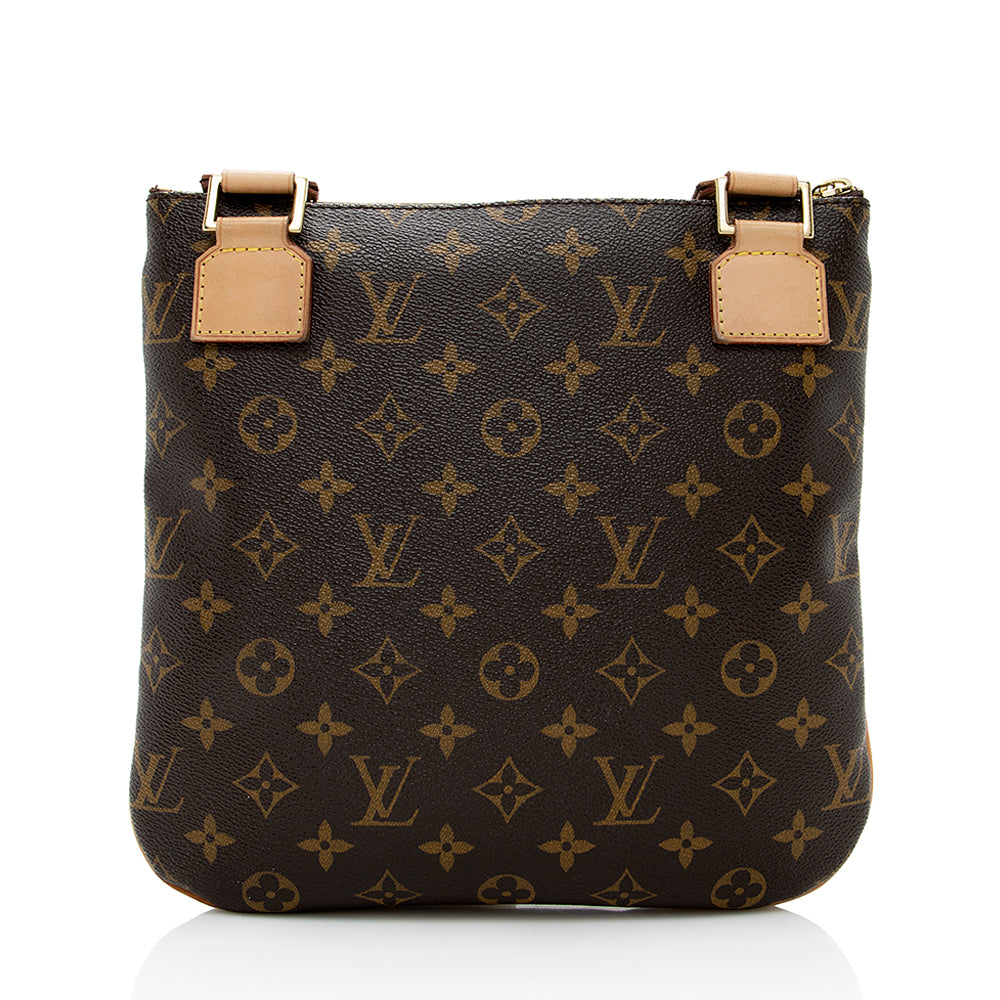 Louis Vuitton Monogram Canvas Pochette Bosphore Messenger Bag (SHF-18335)