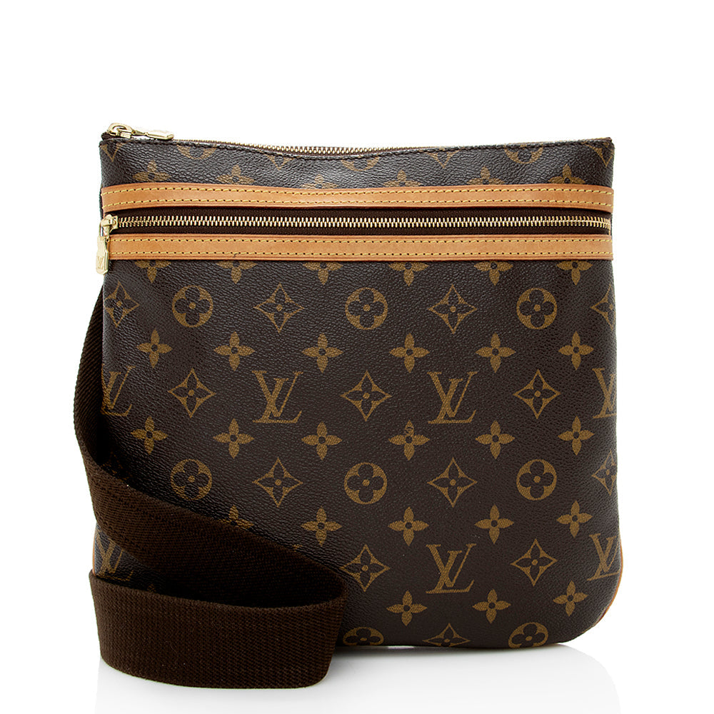 Louis Vuitton Monogram Canvas Pochette Bosphore Messenger Bag (SHF-18335)