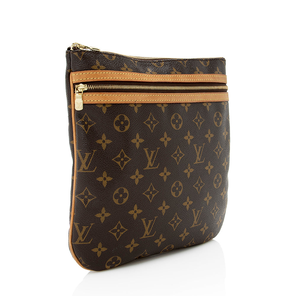 Louis Vuitton Monogram Canvas Pochette Bosphore Messenger Bag (SHF-18335)