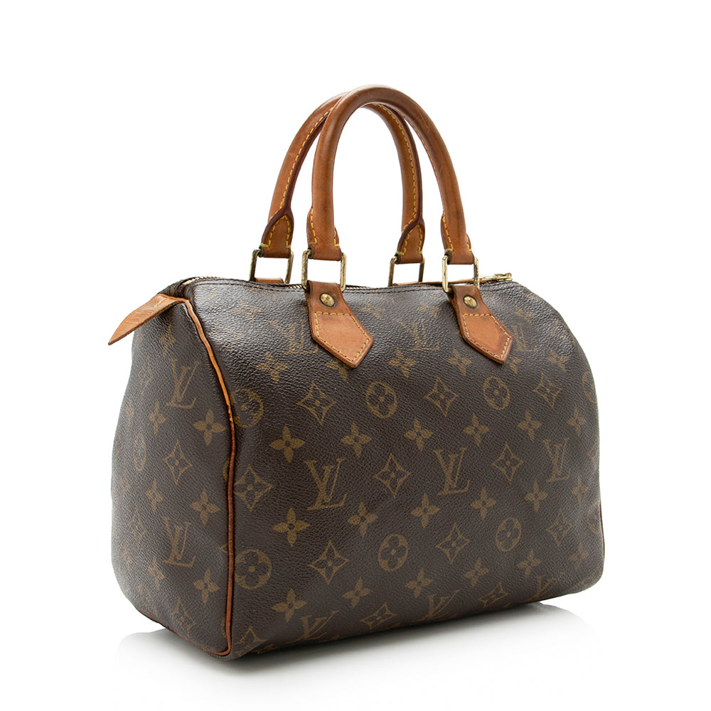Louis Vuitton Monogram Canvas Speedy 25 Satchel - FINAL SALE (SHF-14608)
