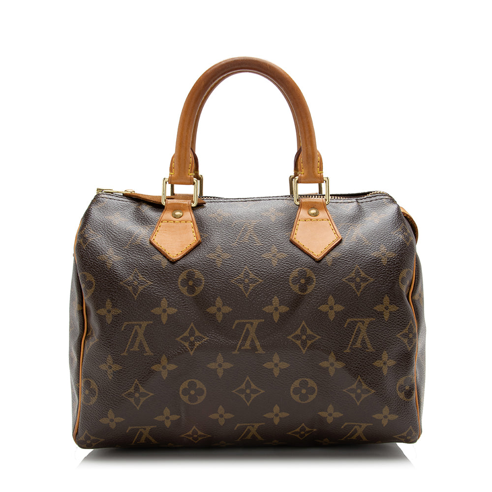 Louis Vuitton Monogram Canvas Speedy 25 Satchel (SHF-17090)
