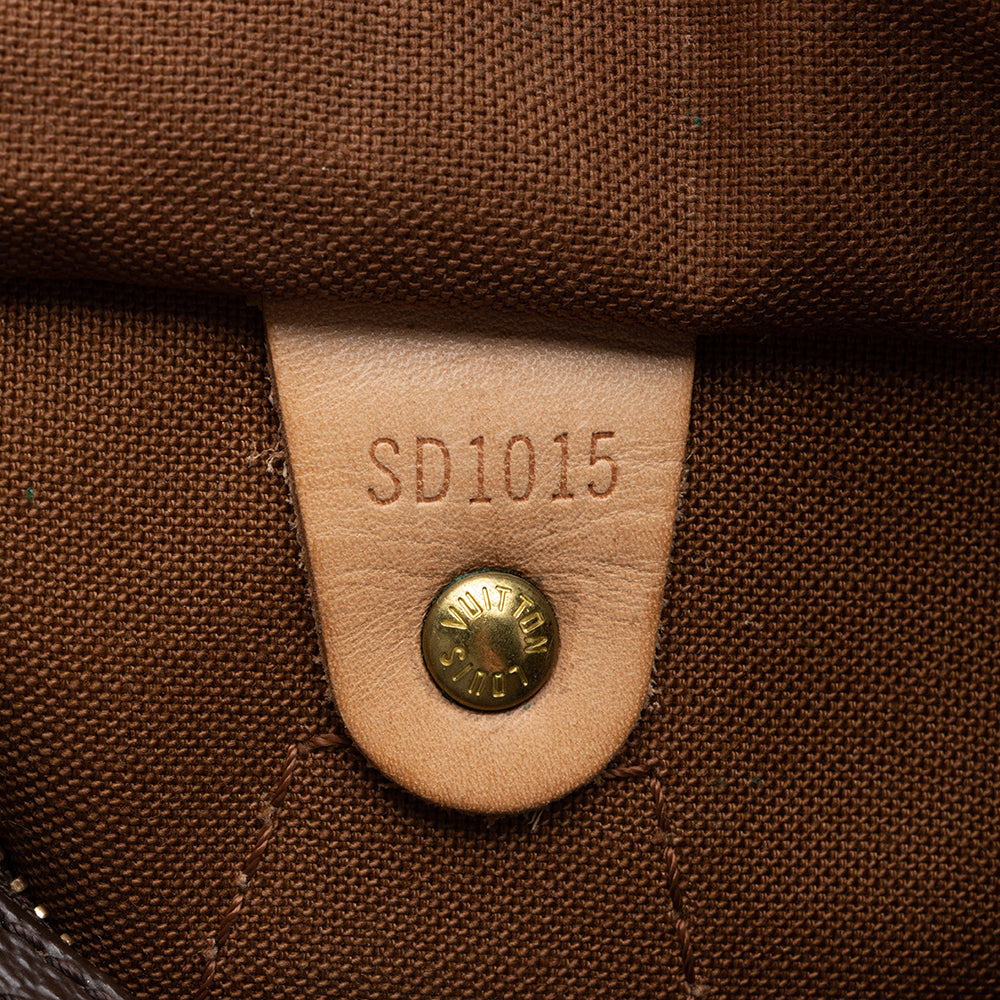 Louis Vuitton Monogram Canvas Speedy 25 Satchel (SHF-17090)