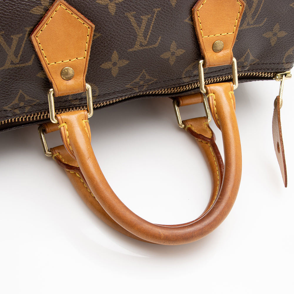 Louis Vuitton Monogram Canvas Speedy 25 Satchel (SHF-17090)