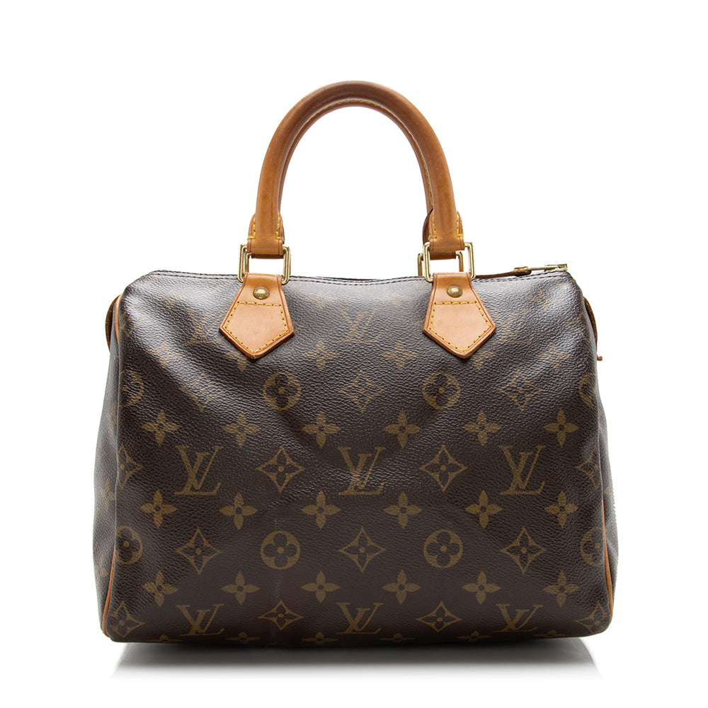 Louis Vuitton Monogram Canvas Speedy 25 Satchel (SHF-17090)