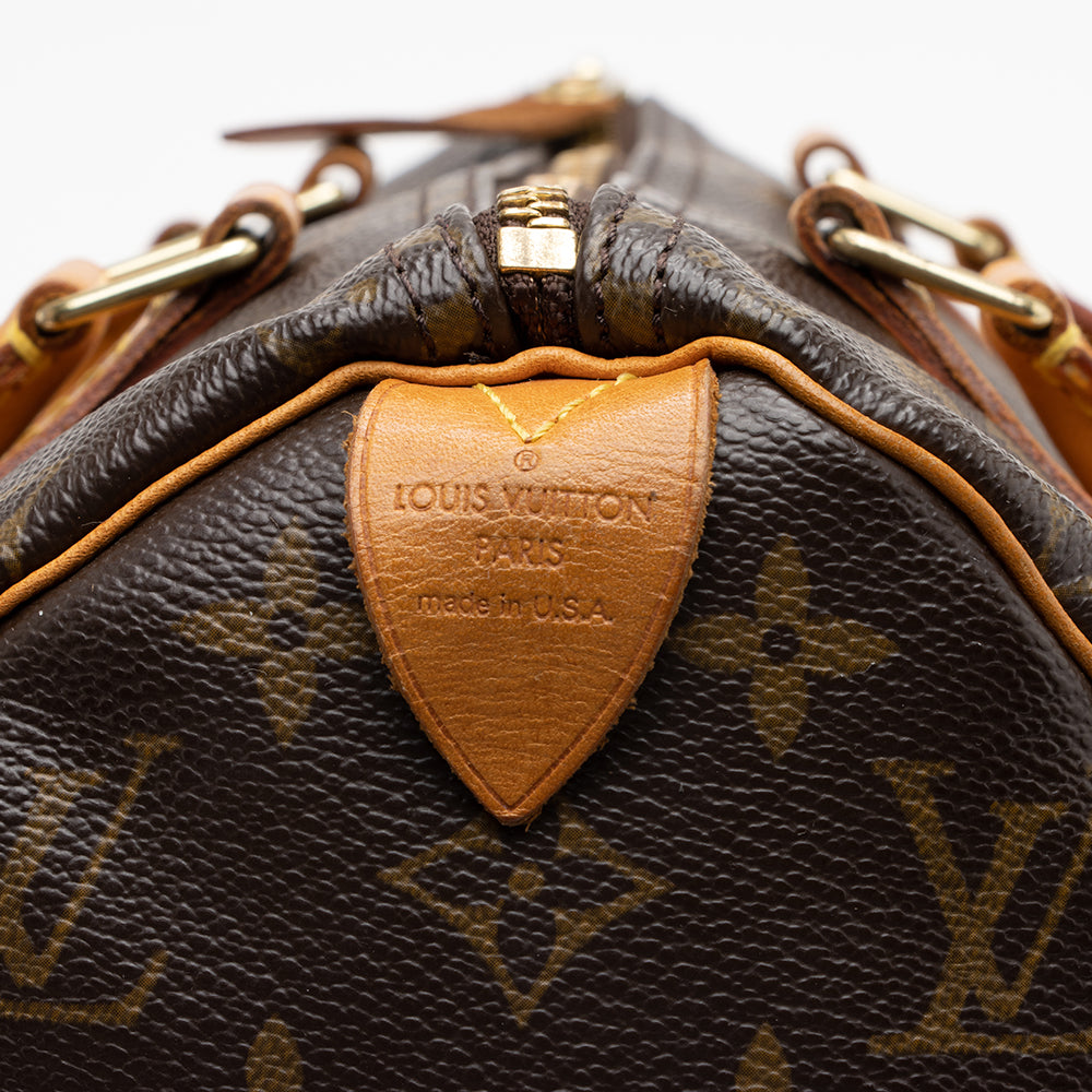 Louis Vuitton Monogram Canvas Speedy 25 Satchel (SHF-17090)