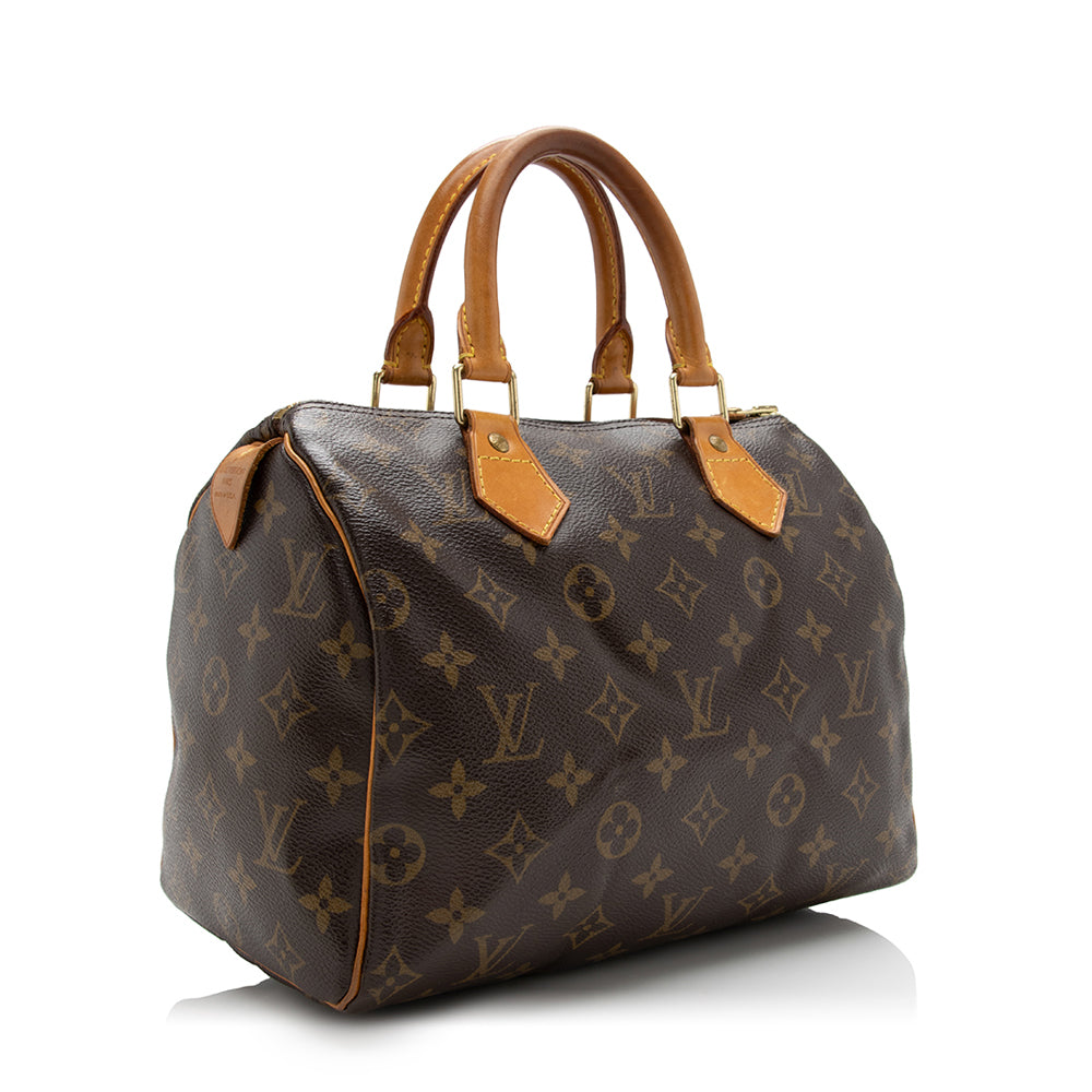 Louis Vuitton Monogram Canvas Speedy 25 Satchel (SHF-17090)