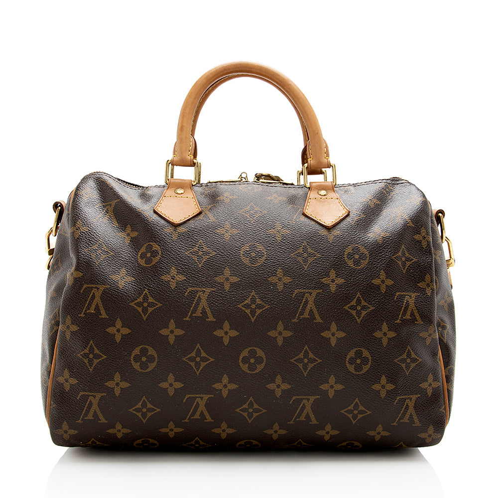 Louis Vuitton Monogram Canvas Speedy Bandouliere 30 Satchel (SHF-17837)
