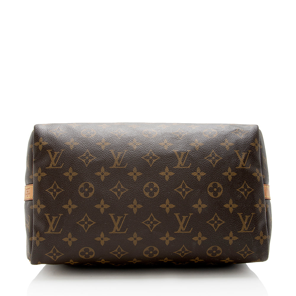 Louis Vuitton Monogram Canvas Speedy Bandouliere 30 Satchel (SHF-17837)