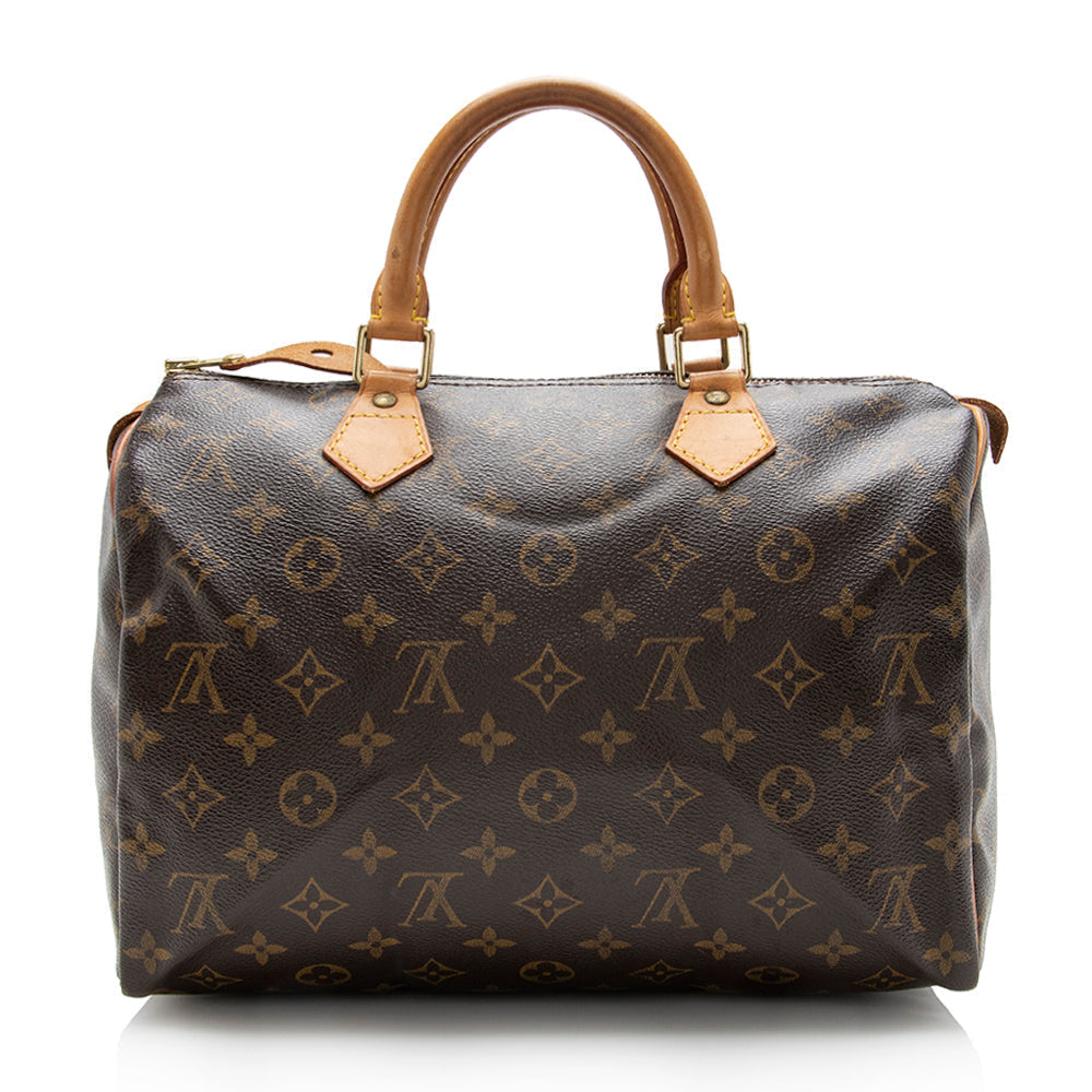 Louis Vuitton Monogram Canvas Speedy 30 Satchel (SHF-14234)