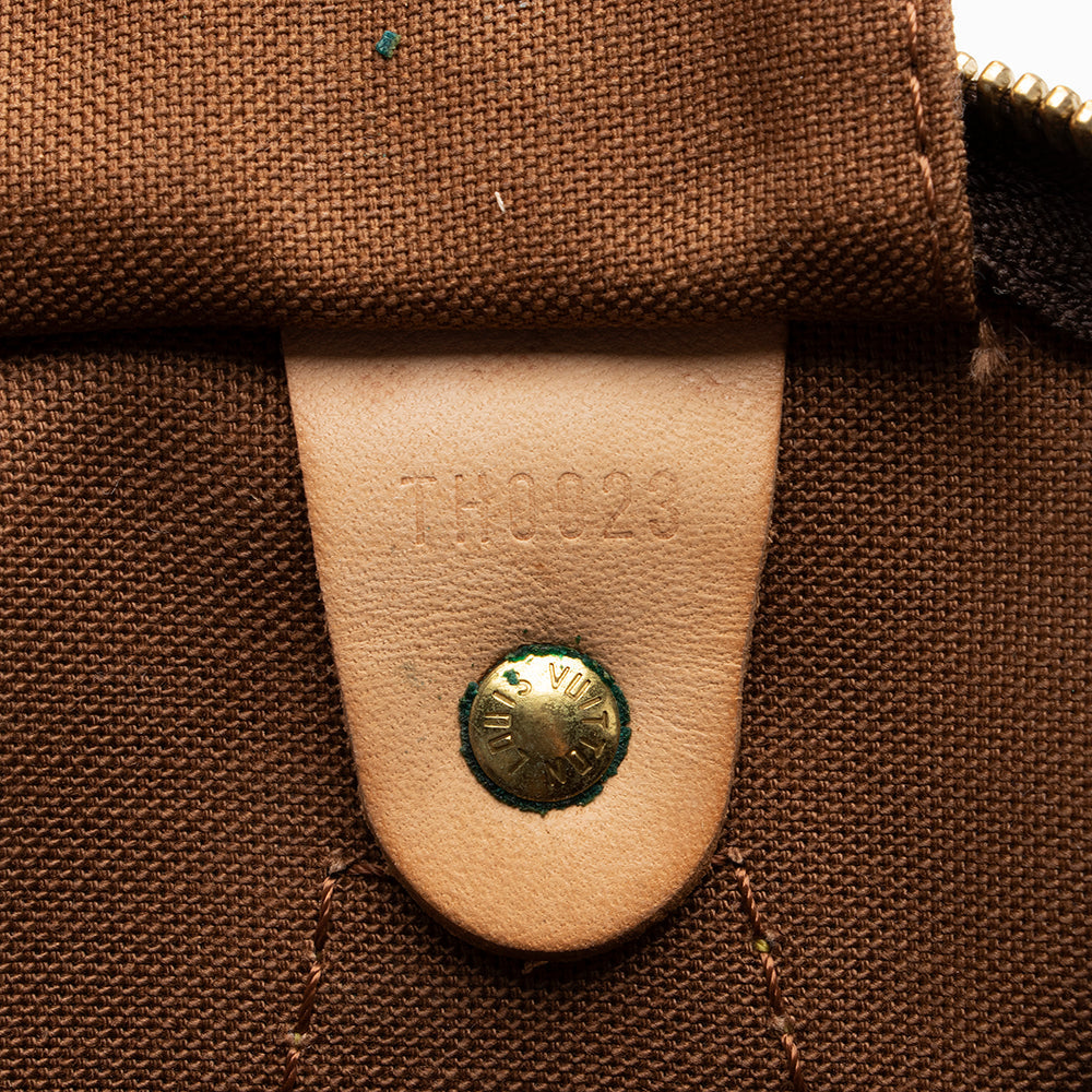 Louis Vuitton Monogram Canvas Speedy 30 Satchel (SHF-14234)
