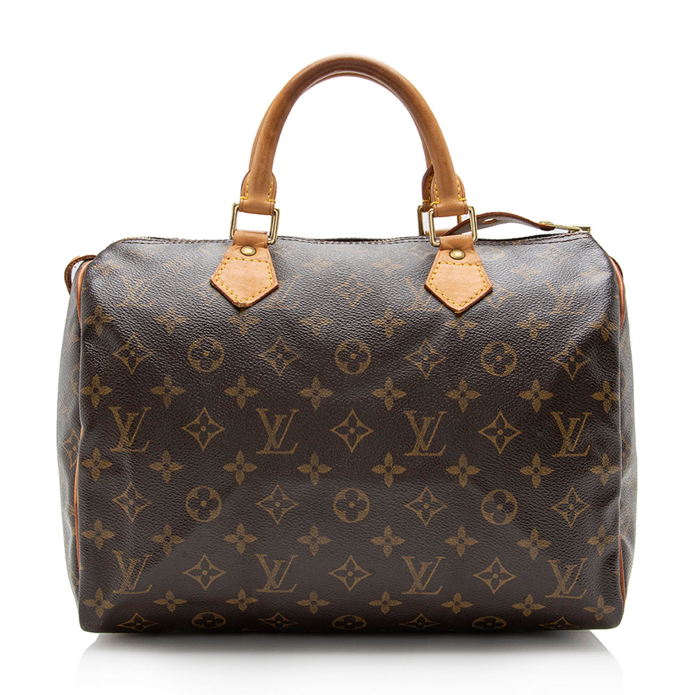 Louis Vuitton Monogram Canvas Speedy 30 Satchel (SHF-14234)