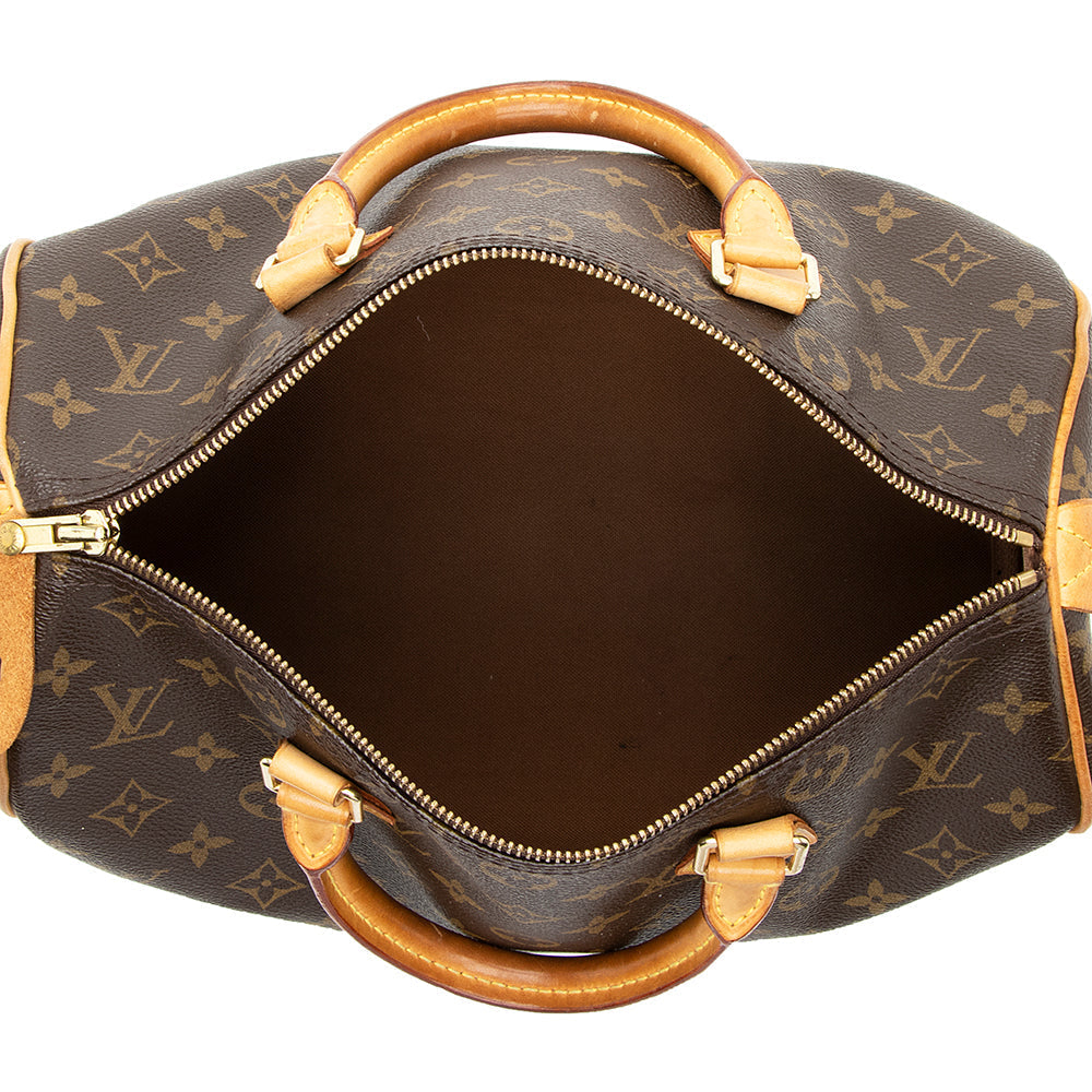 Louis Vuitton Monogram Canvas Speedy 30 Satchel (SHF-18331)