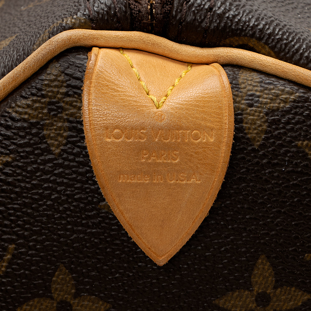Louis Vuitton Monogram Canvas Speedy 30 Satchel (SHF-18331)
