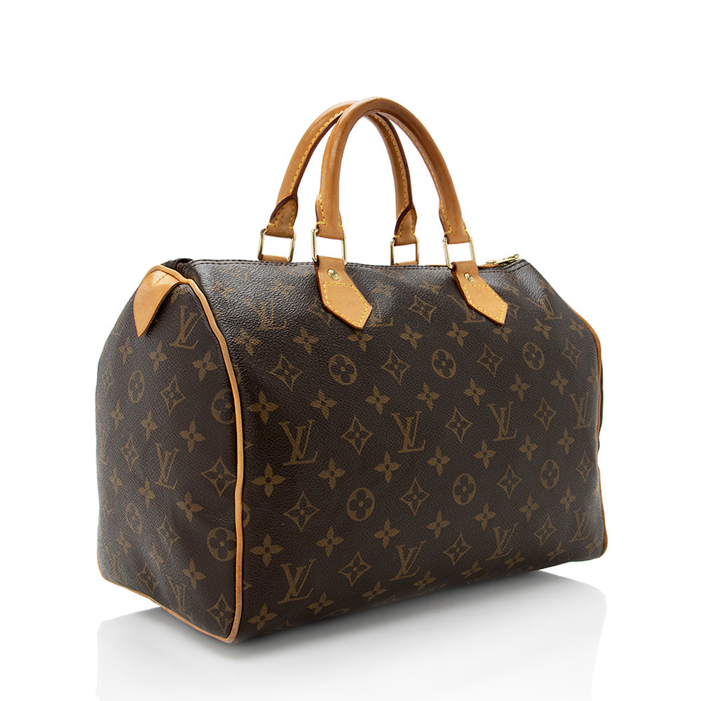 Louis Vuitton Monogram Canvas Speedy 30 Satchel (SHF-18331)