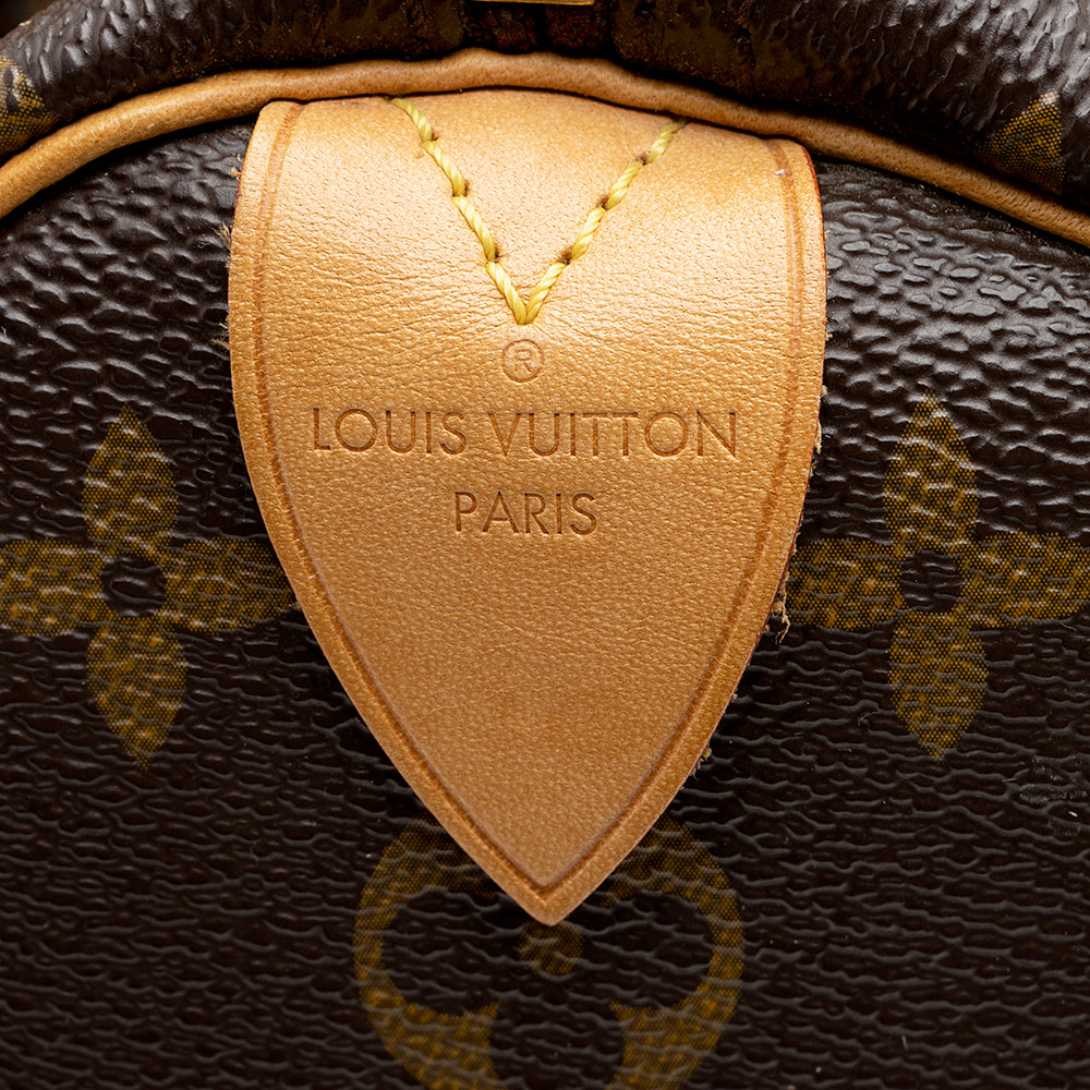 Louis Vuitton Monogram Canvas Speedy 35 Satchel (SHF-17836)