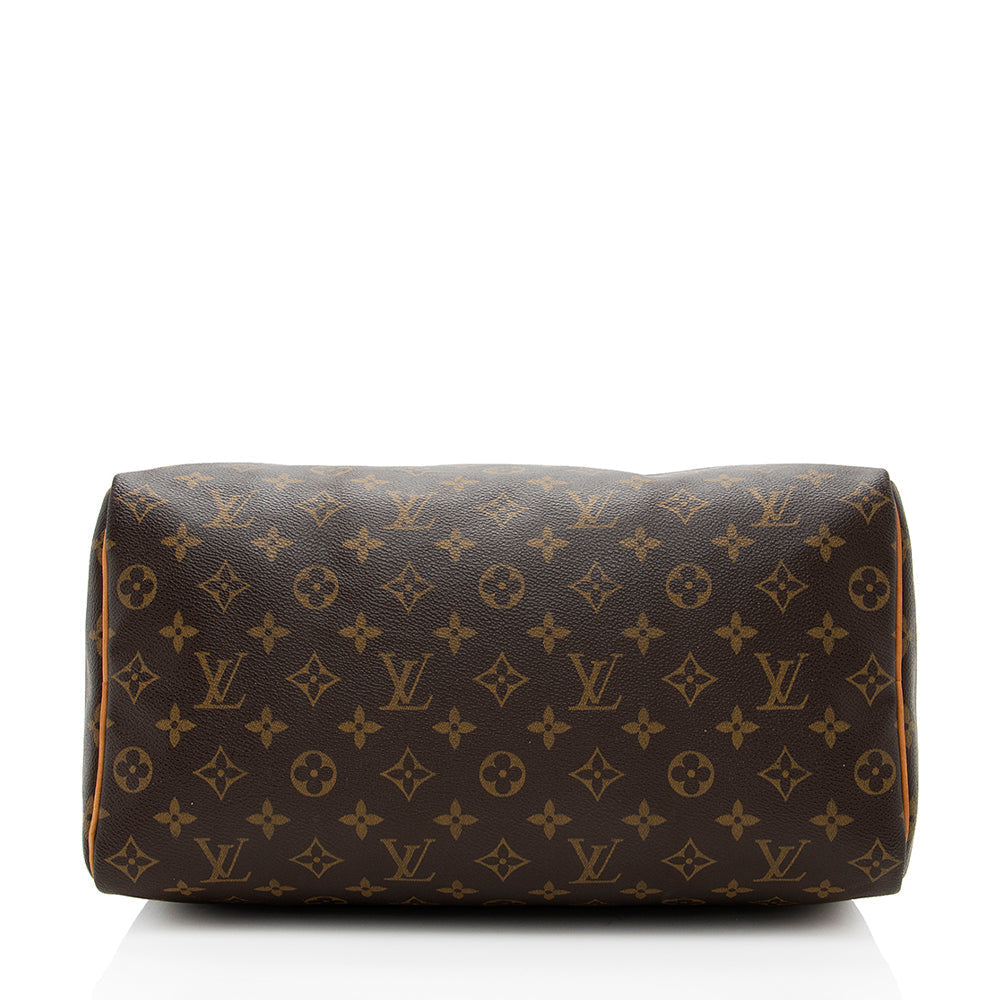 Louis Vuitton Monogram Canvas Speedy 35 Satchel (SHF-18361)
