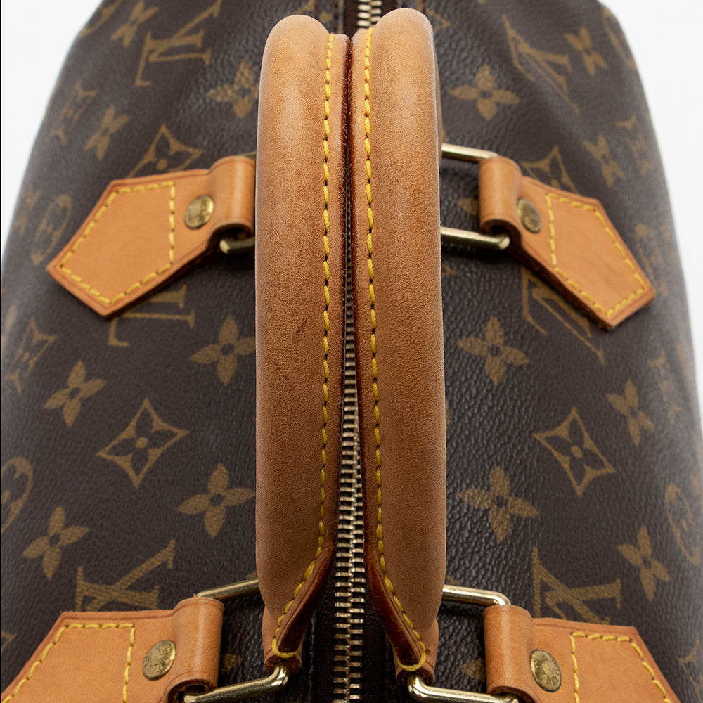 Louis Vuitton Monogram Canvas Speedy 35 Satchel (SHF-18361)