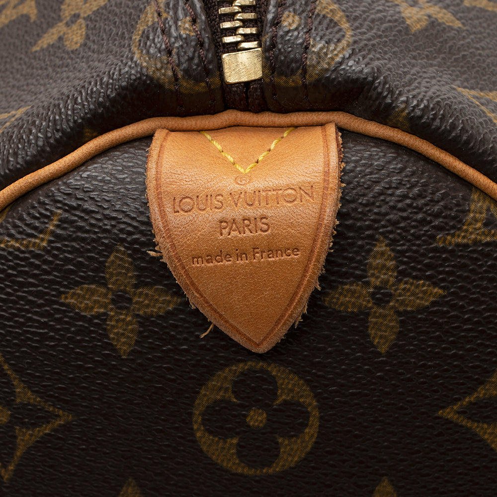 Louis Vuitton Monogram Canvas Speedy 35 Satchel (SHF-18361)