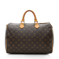 Louis Vuitton Monogram Canvas Speedy 35 Satchel (SHF-18362)