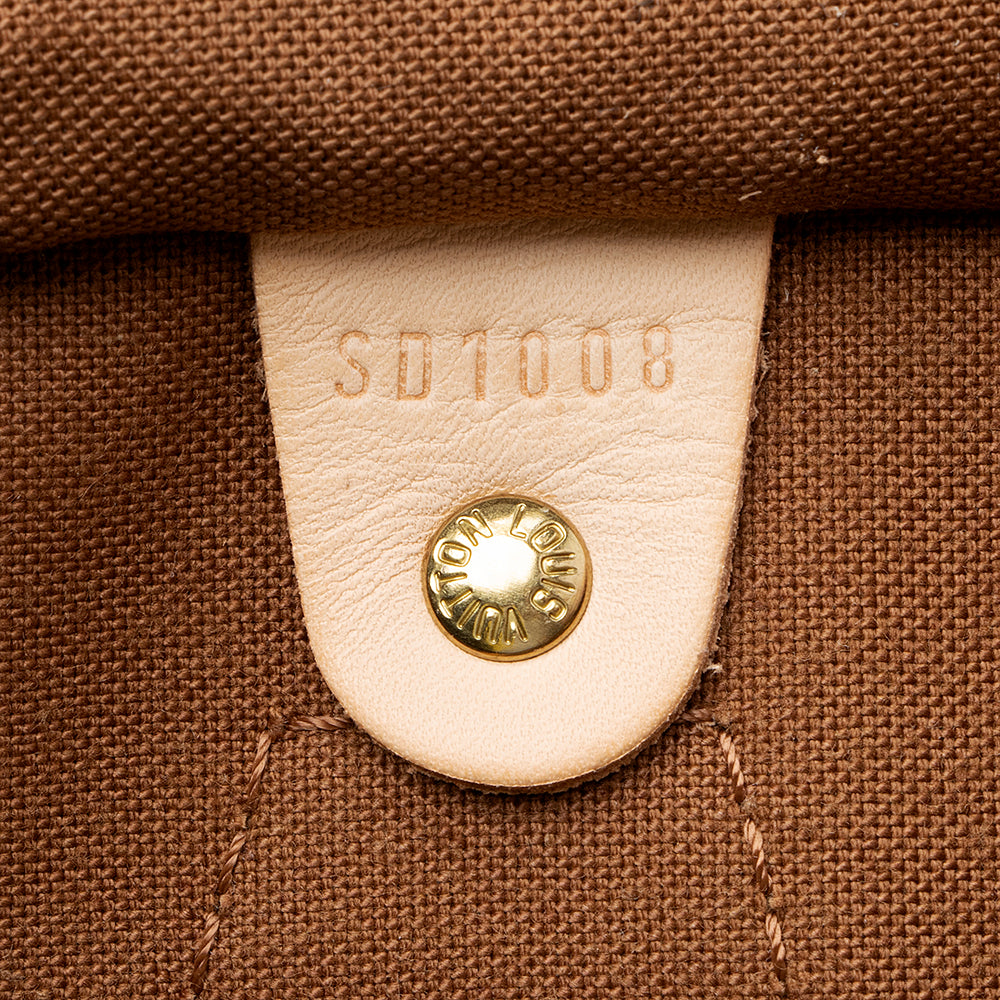 Louis Vuitton Monogram Canvas Speedy 35 Satchel (SHF-18324)