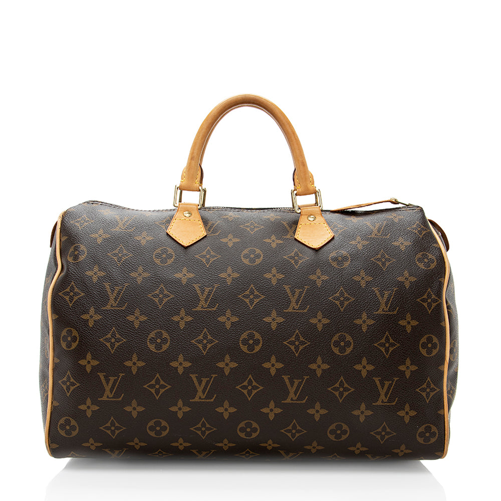 Louis Vuitton Monogram Canvas Speedy 35 Satchel (SHF-18324)