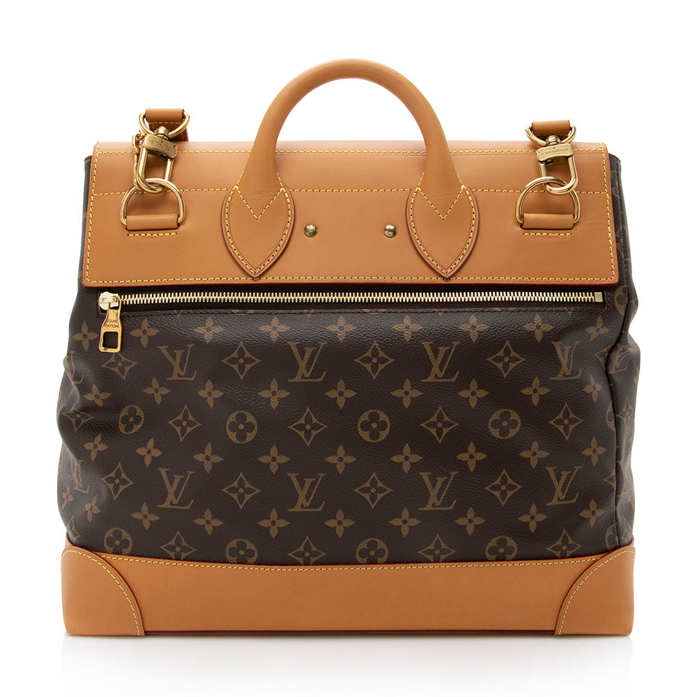 Louis Vuitton Monogram Canvas Steamer PM Tote (SHF-17842)