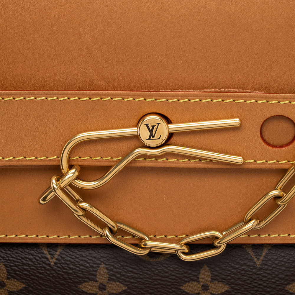 Louis Vuitton Monogram Canvas Steamer PM Tote (SHF-17842)