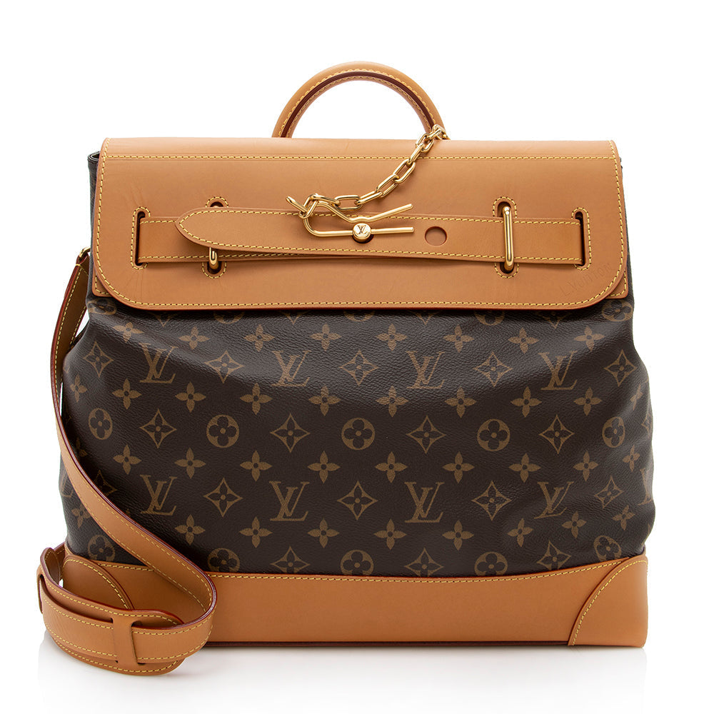Louis Vuitton Monogram Canvas Steamer PM Tote (SHF-17842)