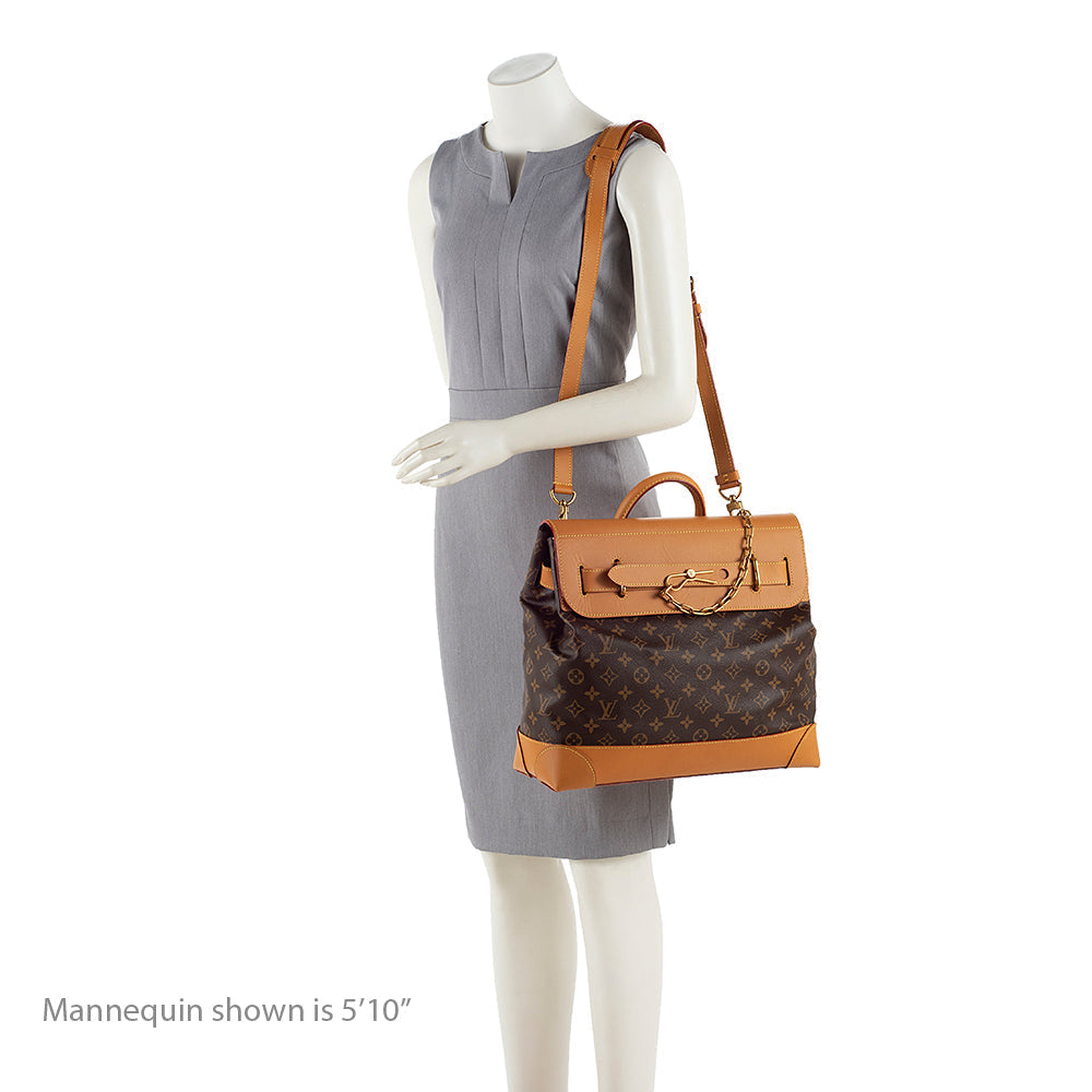 Louis Vuitton Monogram Canvas Steamer PM Tote (SHF-17842)