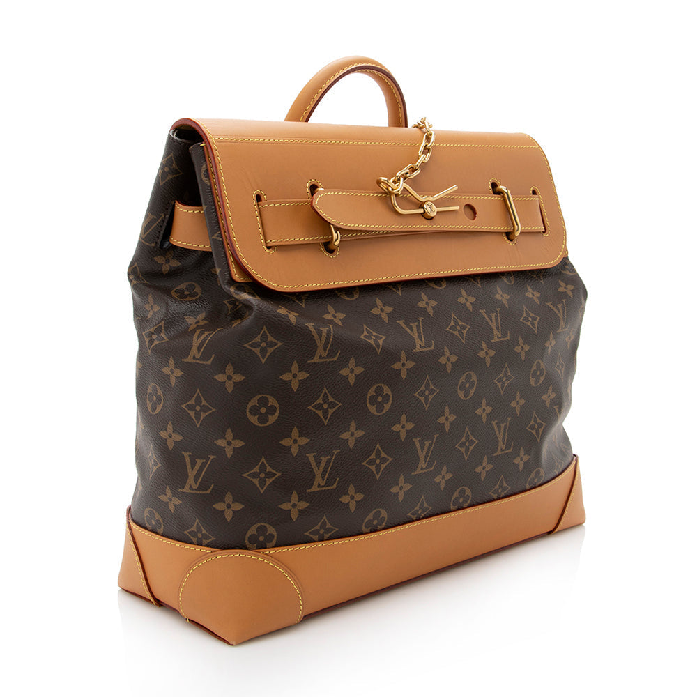 Louis Vuitton Monogram Canvas Steamer PM Tote (SHF-17842)
