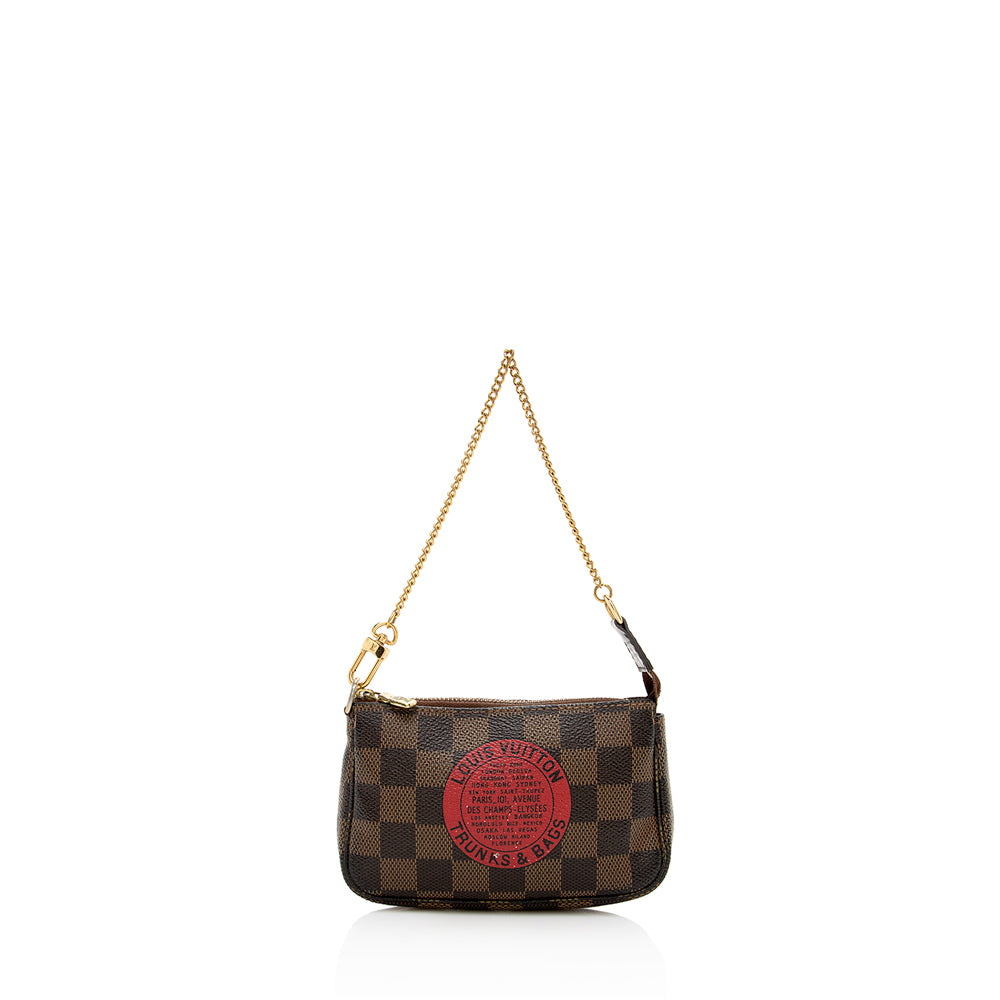 Louis Vuitton Damier Ebene Trunks & Bags Mini Pochette Accessoires (SHF-13813)