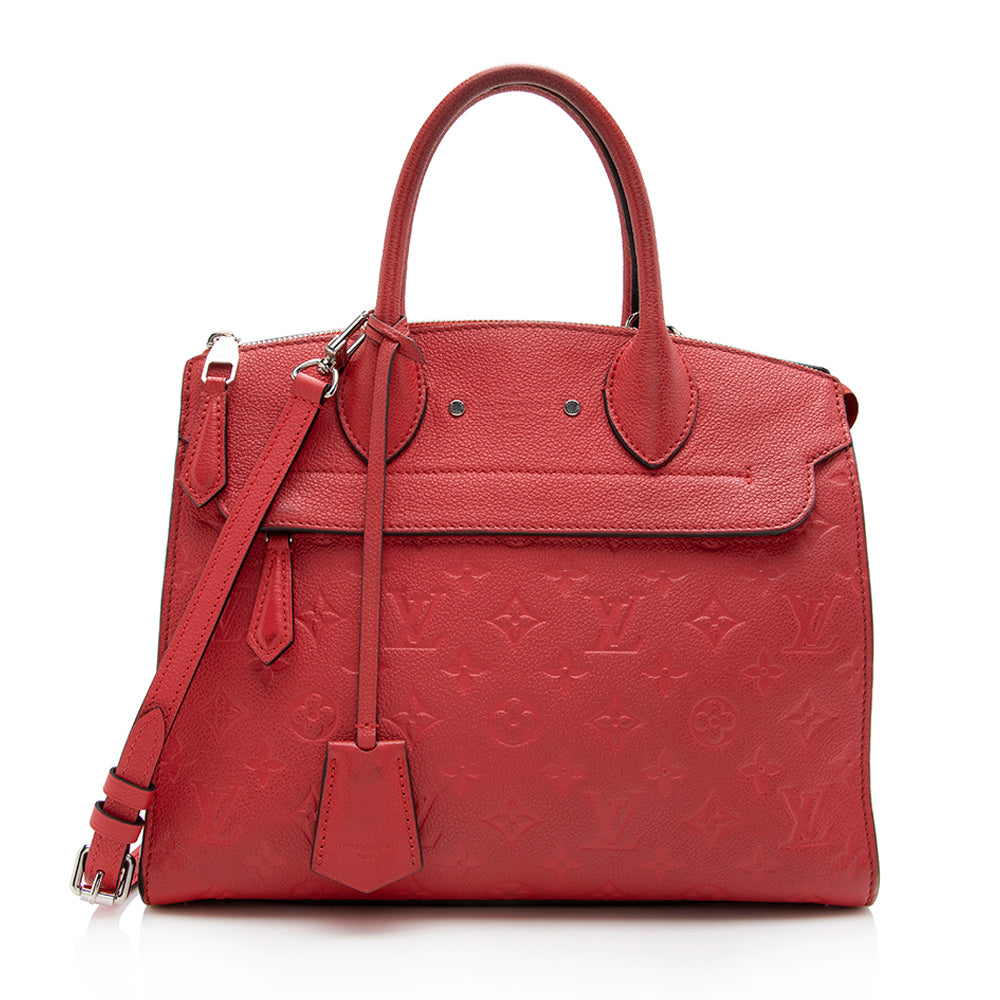 Louis Vuitton Monogram Empreinte Pont-Neuf MM Satchel (SHF-17152)