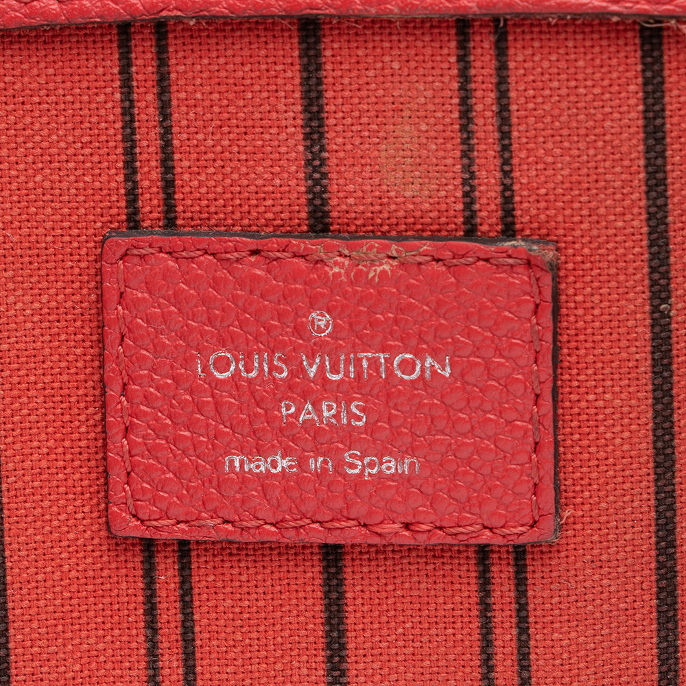 Louis Vuitton Monogram Empreinte Pont-Neuf MM Satchel (SHF-17152)