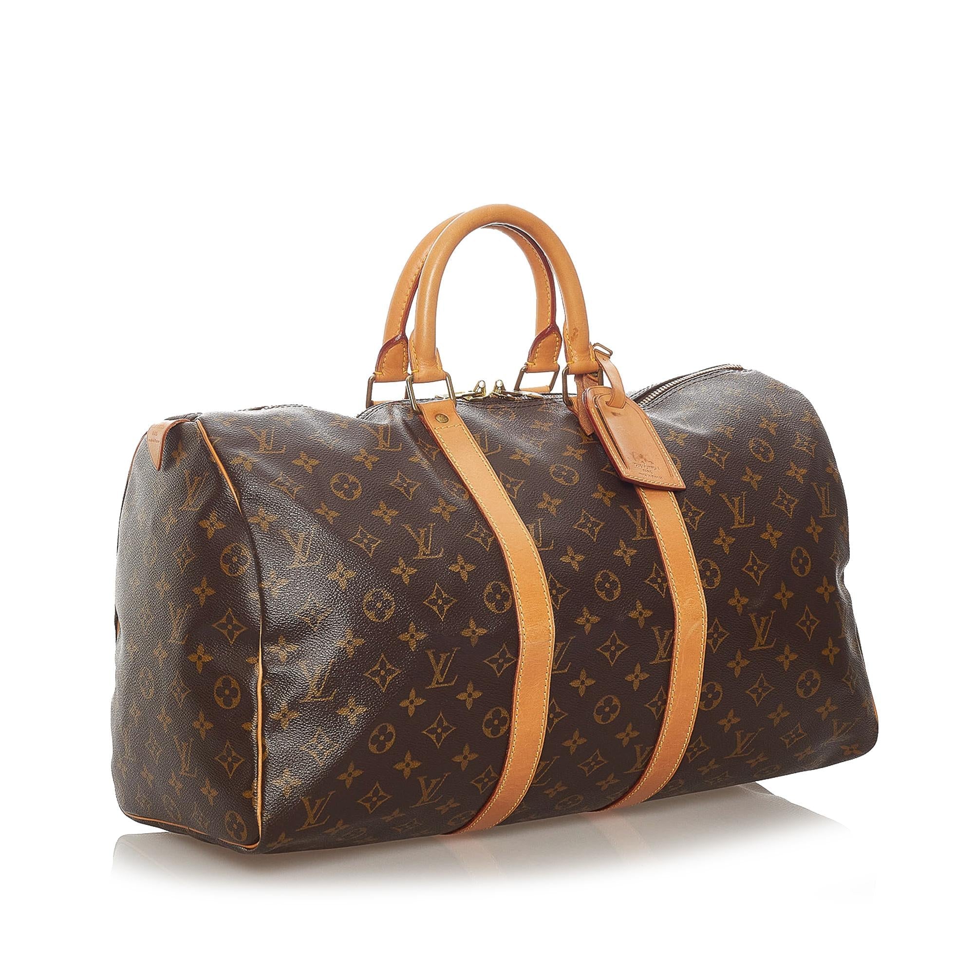 Louis Vuitton Monogram Keepall 45 (SHG-27906)