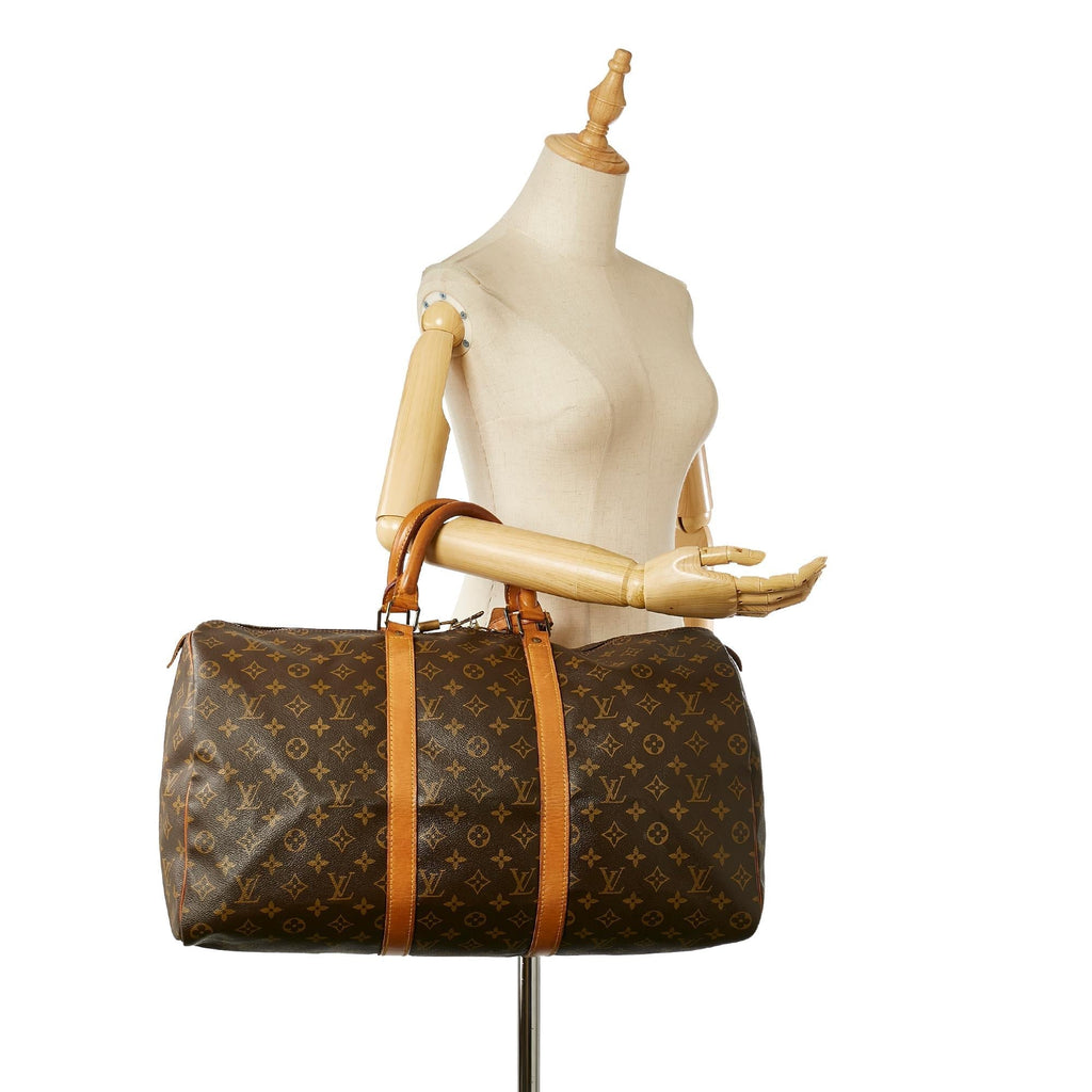Louis Vuitton Monogram Keepall 50 (SHG-23369)