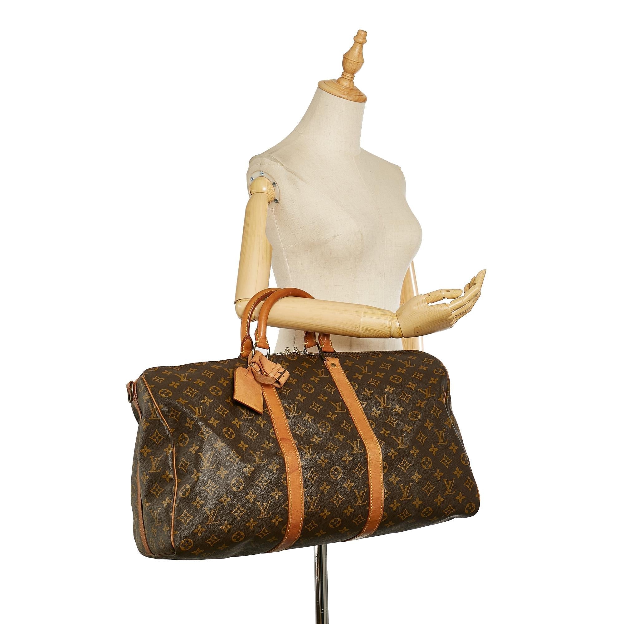 Louis Vuitton Monogram Keepall 50 (SHG-25607)