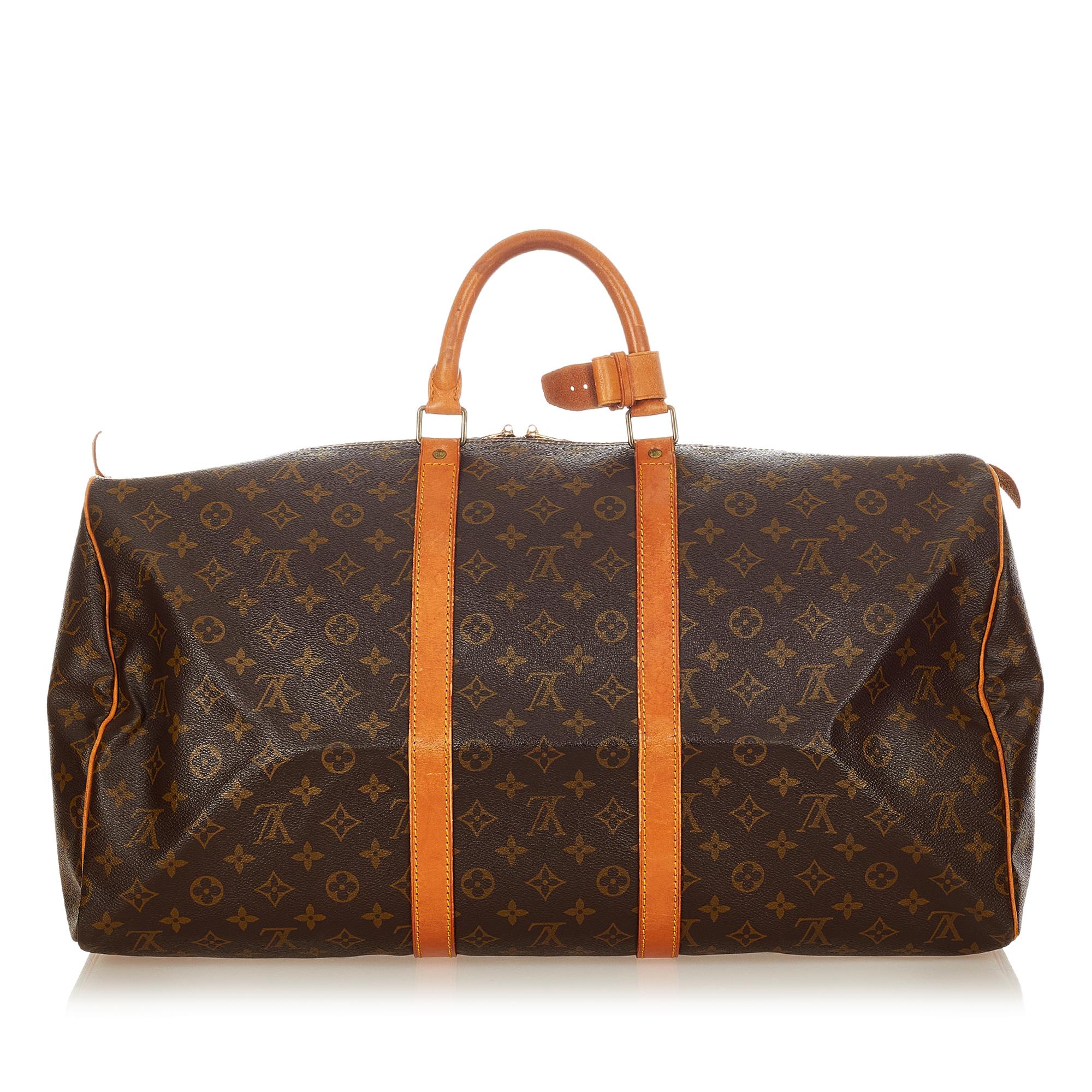 Louis Vuitton Monogram Keepall 55 (SHG-25539)