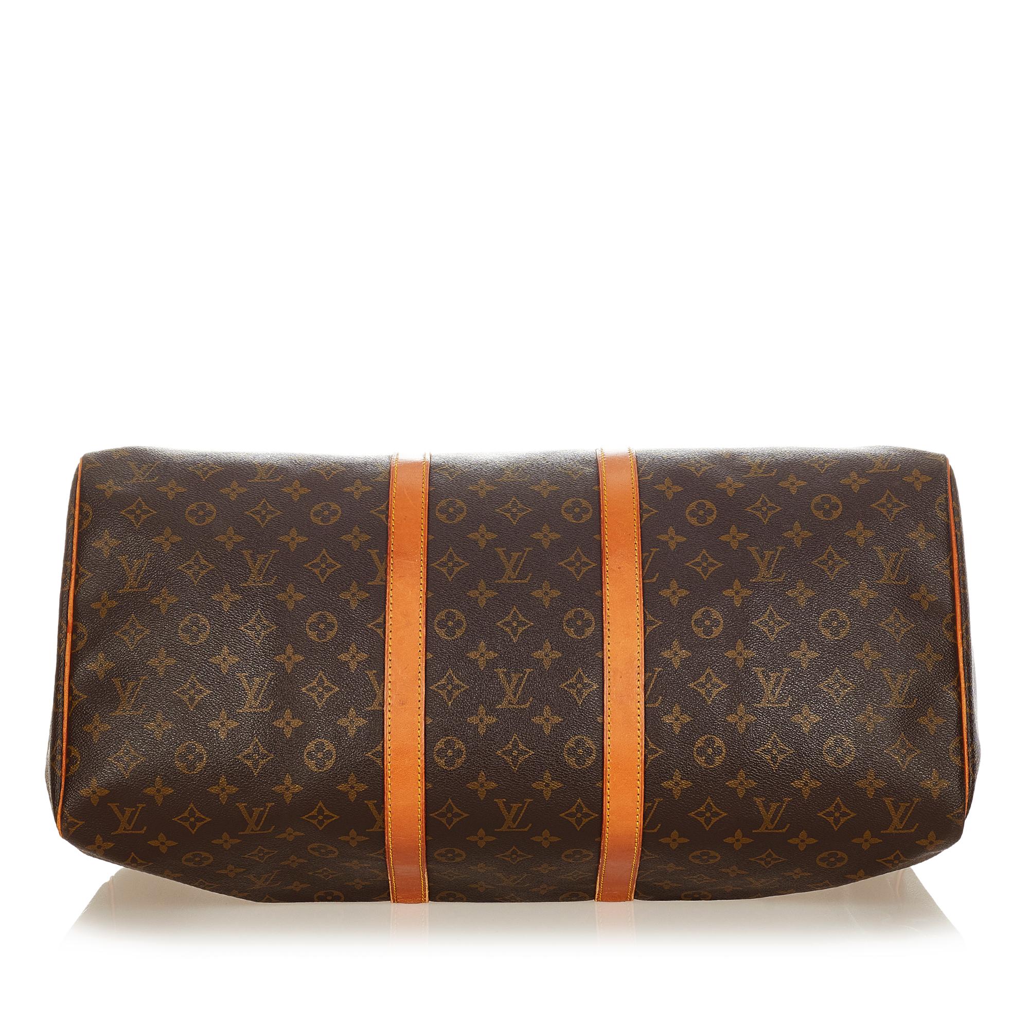 Louis Vuitton Monogram Keepall 55 (SHG-25539)