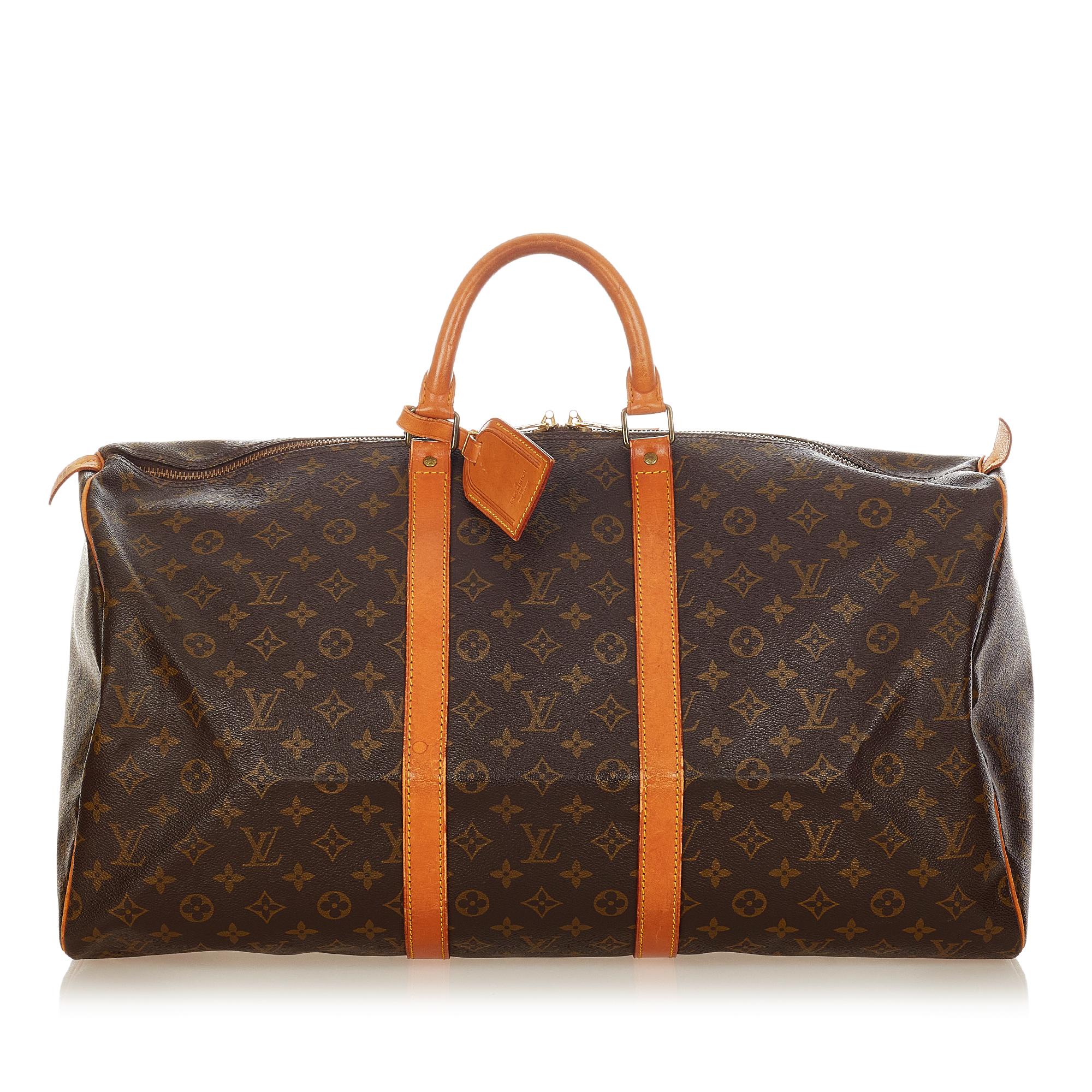 Louis Vuitton Monogram Keepall 55 (SHG-25539)