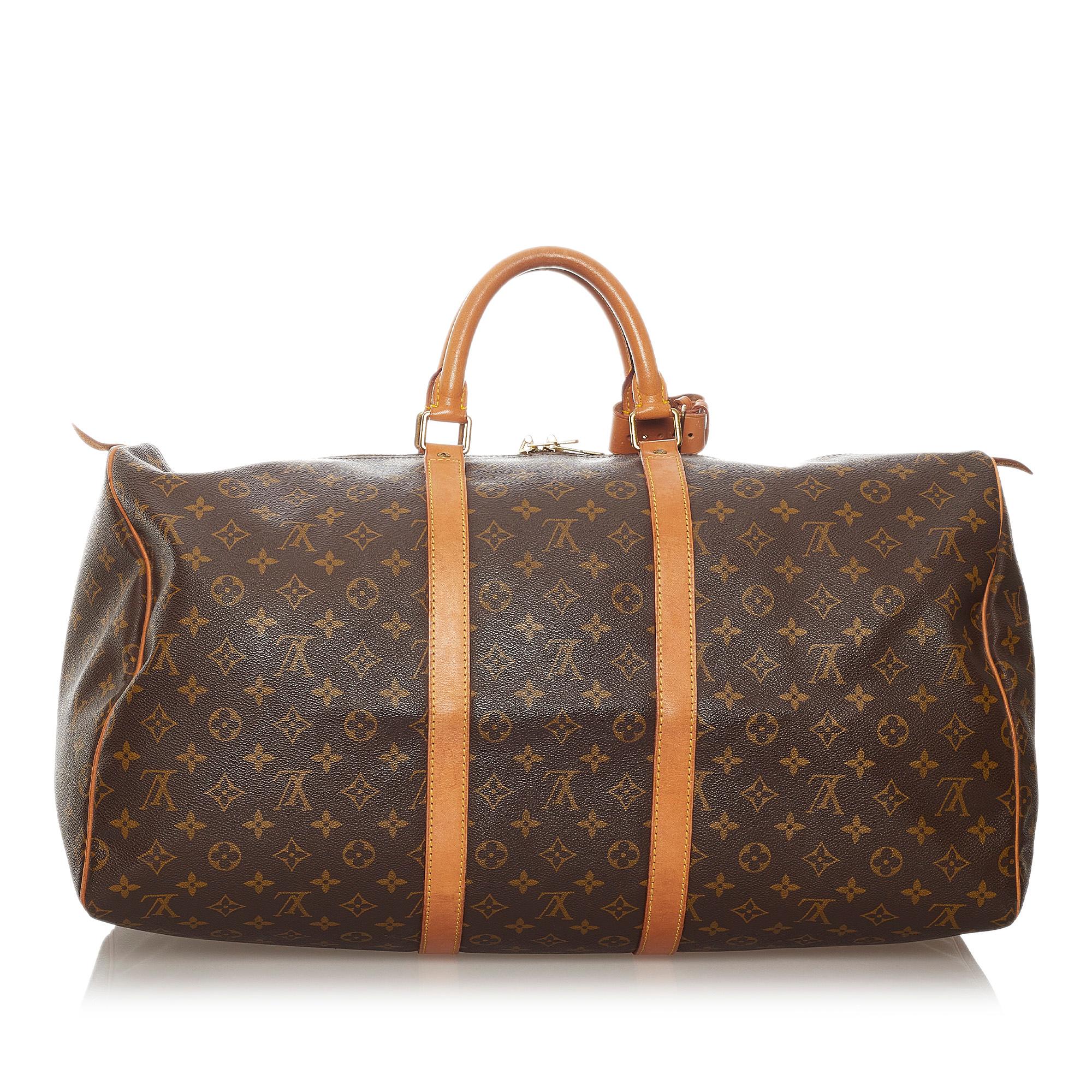 Louis Vuitton Monogram Keepall 55 (SHG-27492)