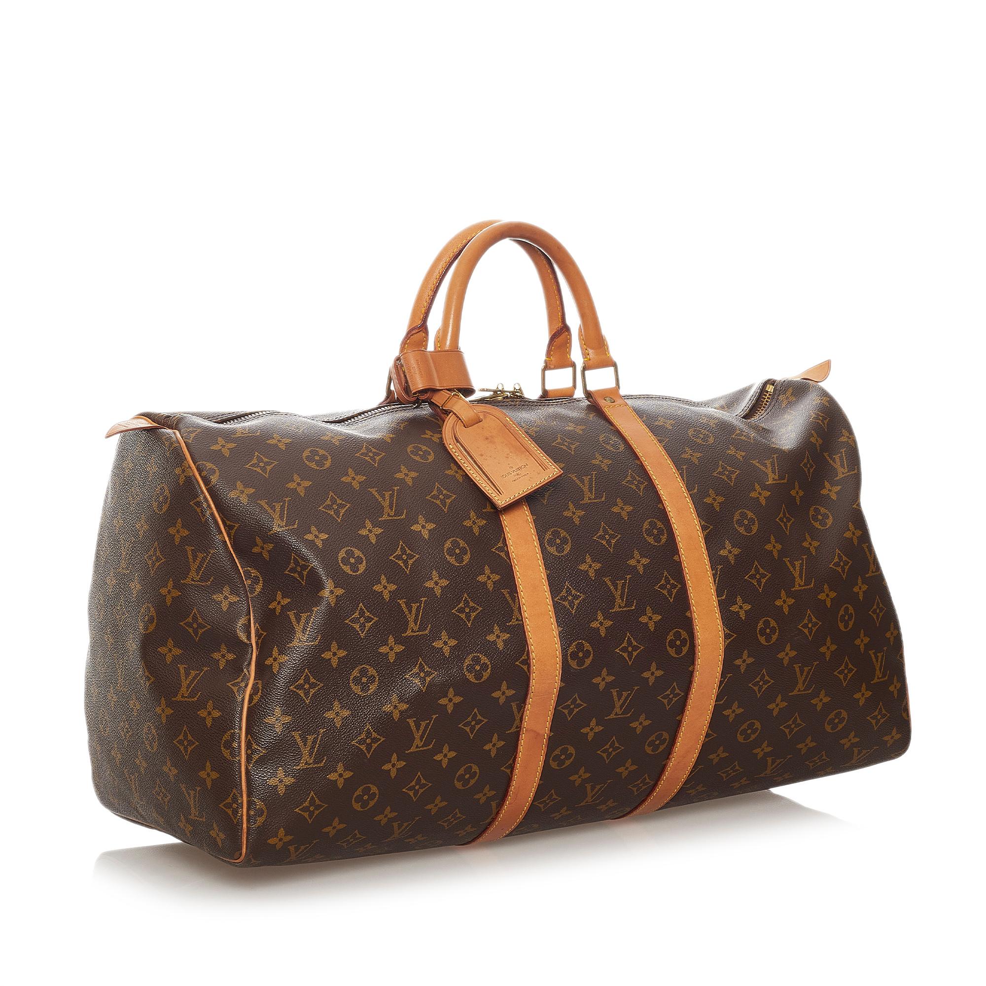 Louis Vuitton Monogram Keepall 55 (SHG-27492)