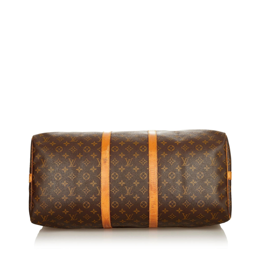 Louis Vuitton Monogram Keepall Bandouliere 55 (SHG-25215)